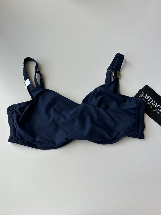 Miraclesuit Other - Miraclesuit size 34DD Surplice Bra swim top blue underwire adjustable NEW